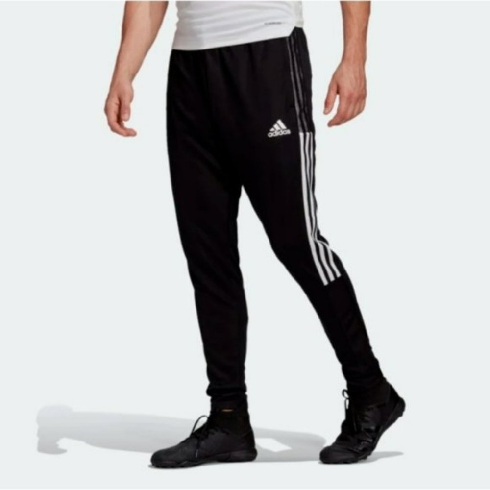 Adidas Tiro 21 Training Pants Knit Soccer GH7305 Black / White Mens Size 2XL